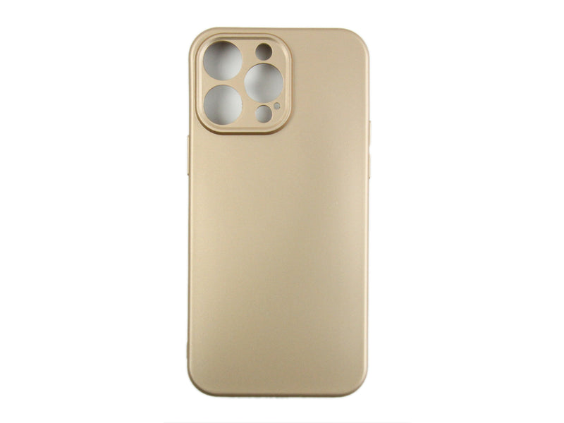 Rixus For iPhone 14 Pro Max Soft TPU Phone Case Gold