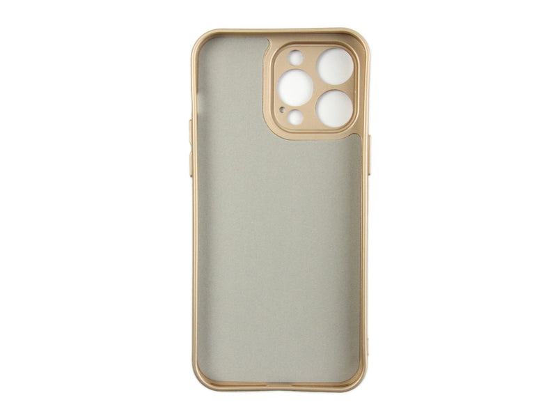Rixus For iPhone 14 Pro Max Soft TPU Phone Case Gold
