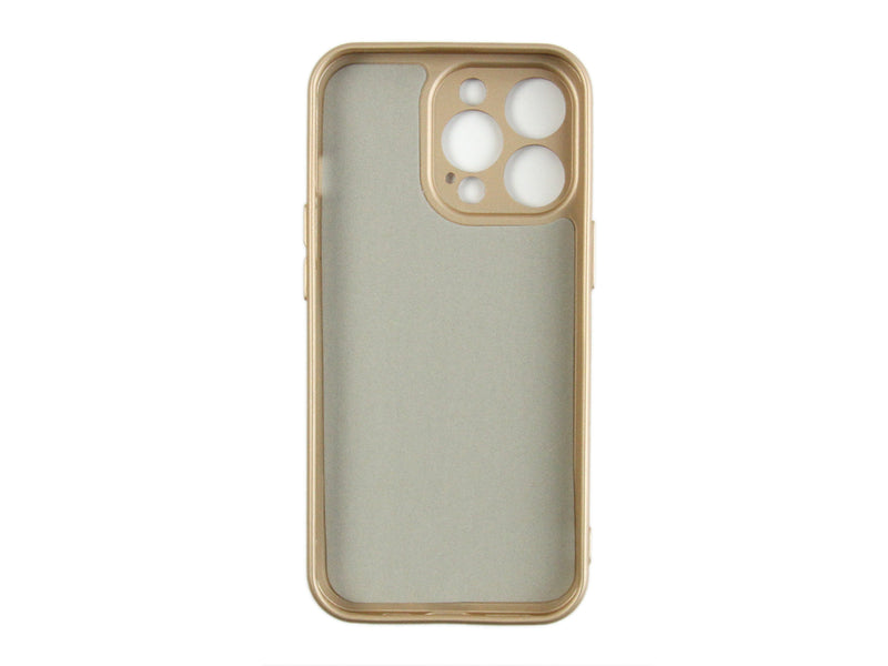 Rixus For iPhone 13 Pro Soft TPU Phone Case Gold