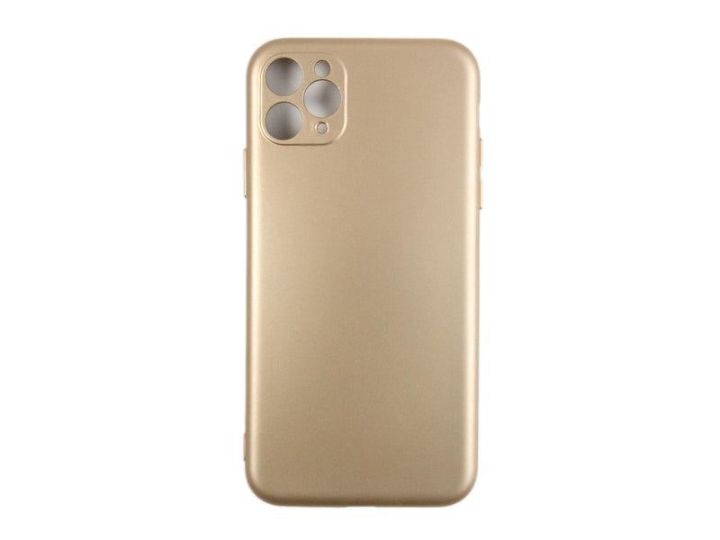 Rixus For iPhone 11 Pro Max Soft TPU Phone Case Gold