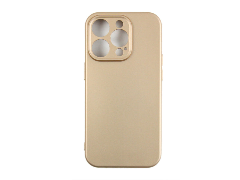Rixus For iPhone 14 Pro Soft TPU Phone Case Gold