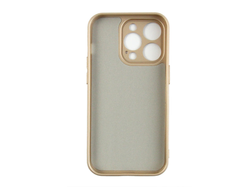 Rixus For iPhone 14 Pro Soft TPU Phone Case Gold