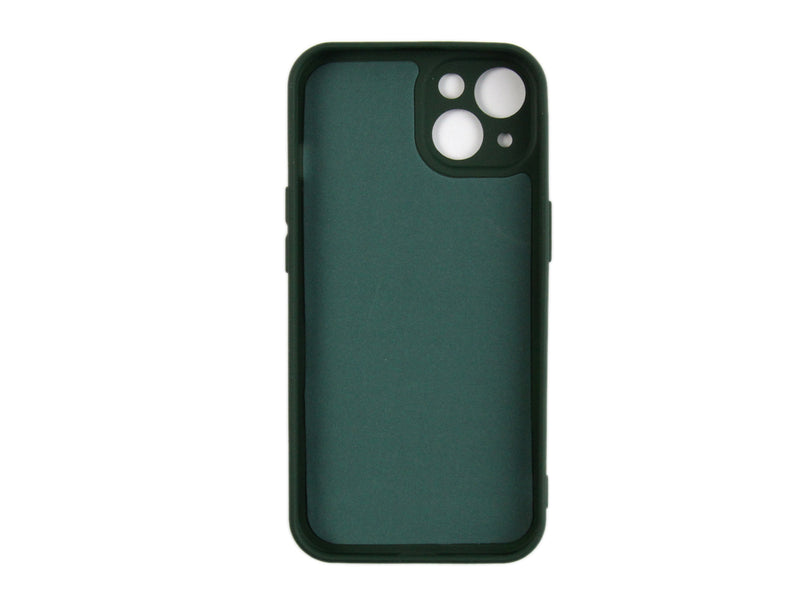 Rixus For iPhone 13 Soft TPU Phone Case Dark Green