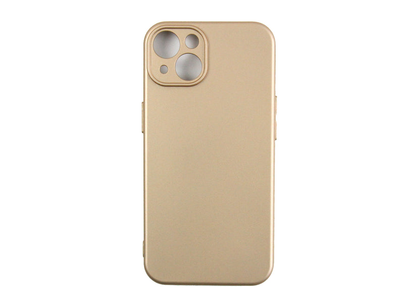 Rixus For iPhone 13 Soft TPU Phone Case Gold