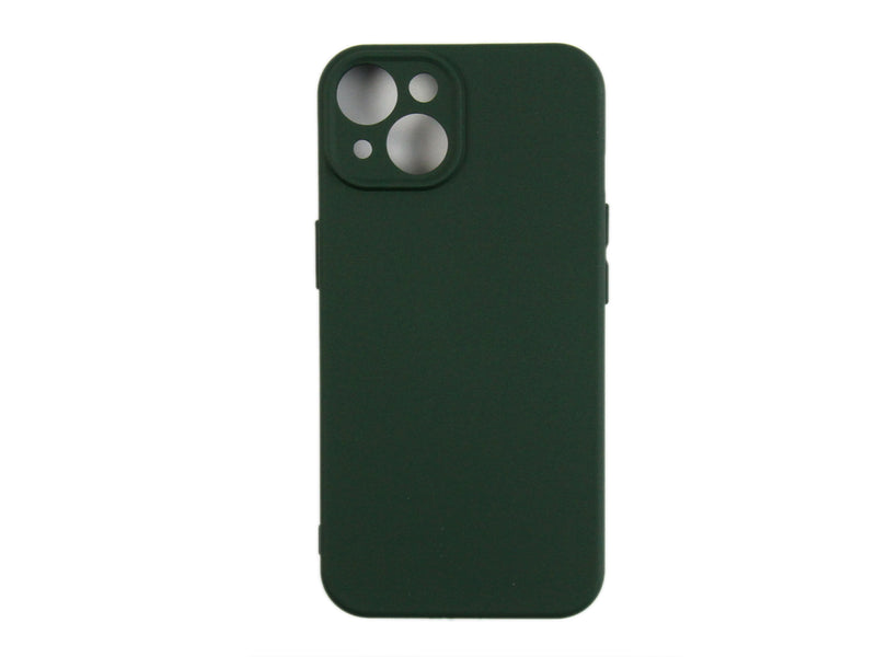Rixus For iPhone 14 Soft TPU Phone Case Dark Green