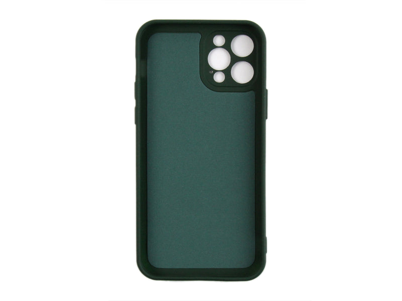 Rixus For iPhone 12 Pro Soft TPU Phone Case Dark Green