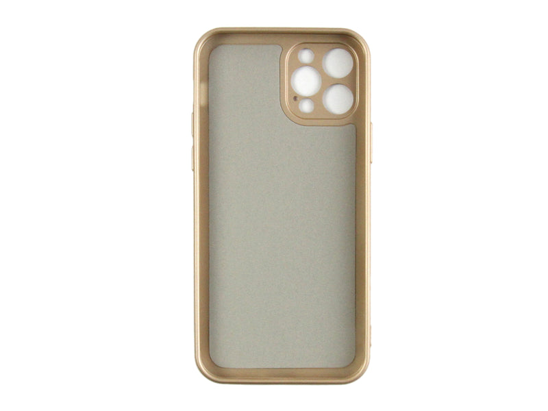 Rixus For iPhone 12 Pro Soft TPU Phone Case Gold