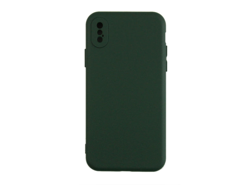 Rixus For iPhone X, XS Soft TPU Phone Case Dark Green