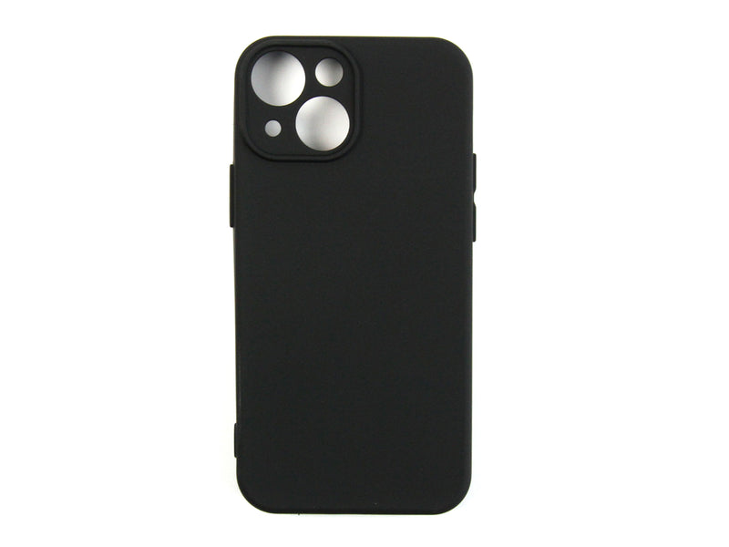 Rixus For iPhone 13 Mini Soft TPU Phone Case Black