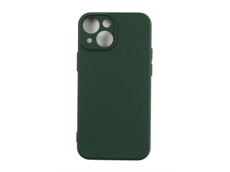 Rixus For iPhone 13 Mini Soft TPU Phone Case Dark Green