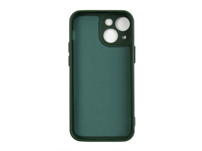 Rixus For iPhone 13 Mini Soft TPU Phone Case Dark Green