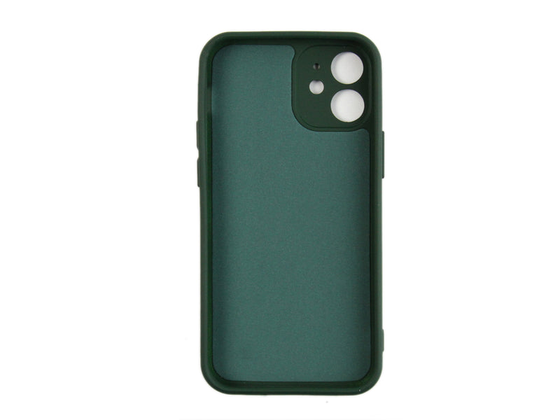 Rixus For iPhone 12 Mini Soft TPU Phone Case Dark Green