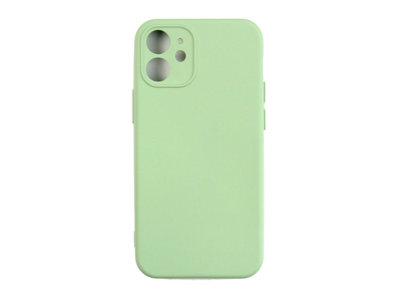 Rixus For iPhone 12 Mini Soft TPU Phone Case Matcha