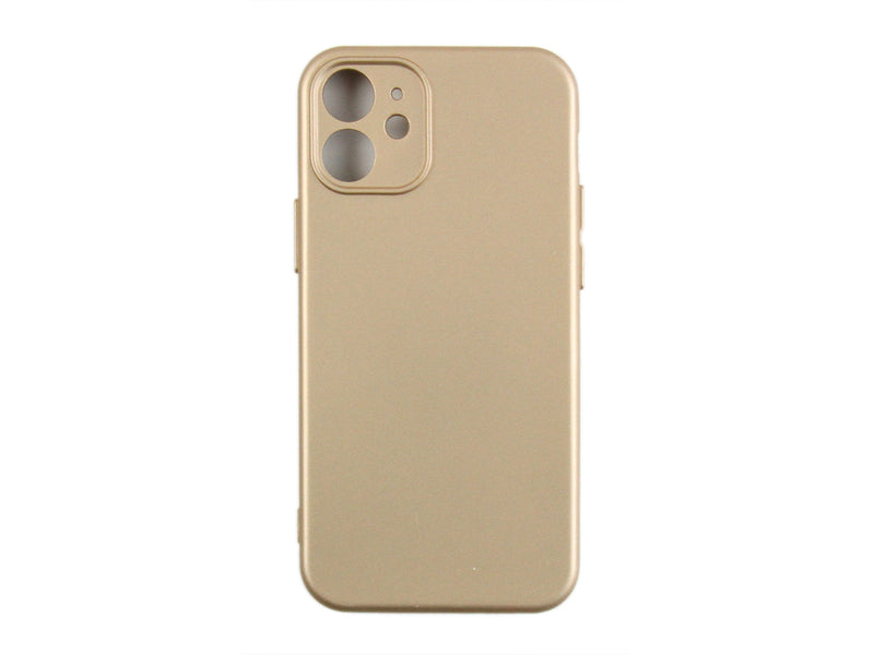 Rixus For iPhone 12 Mini Soft TPU Phone Case Gold