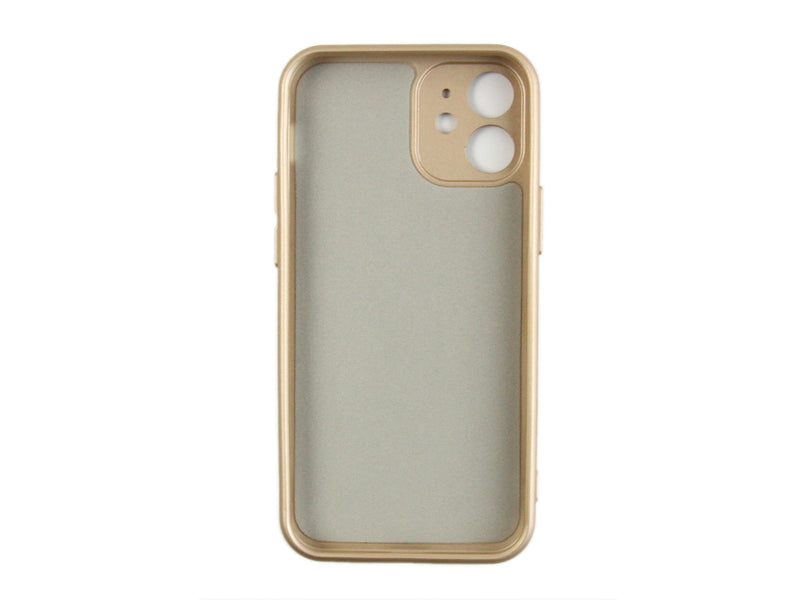 Rixus For iPhone 12 Mini Soft TPU Phone Case Gold