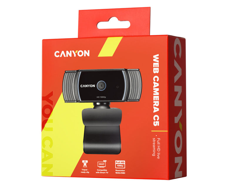 Canyon Webcam C5 HD Live Streaming 1080P Black