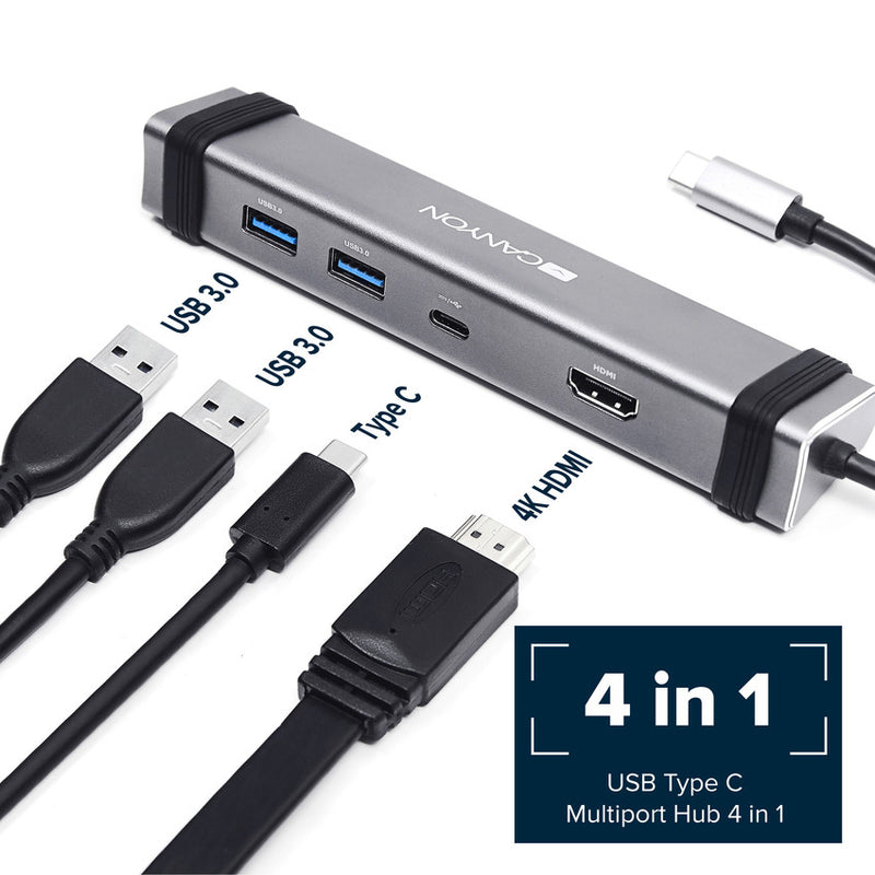 Canyon 4-1 Hub DS-3 USB-C Multiport Dark Grey