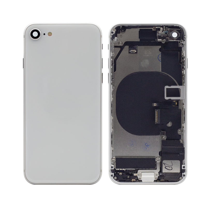 For iPhone SE (2020) Complete Housing Incl All Small Parts Without Battery And Back Camera (White)
