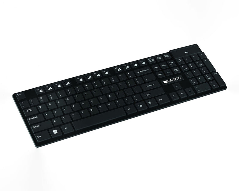 Canyon Wireless Multimedia HKB-W2 FR Keyboard Black (Azerty)