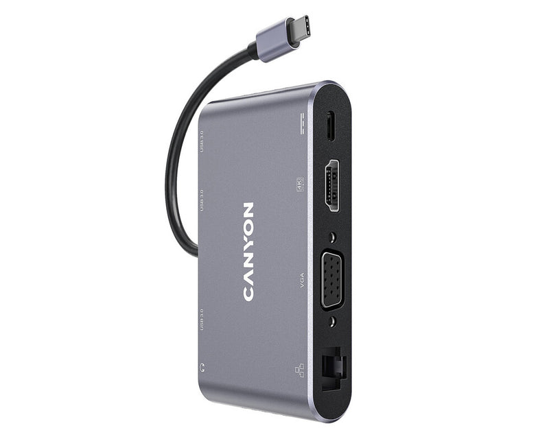 Canyon 8-1 Hub DS-14 USB-C Multiport Dark Grey