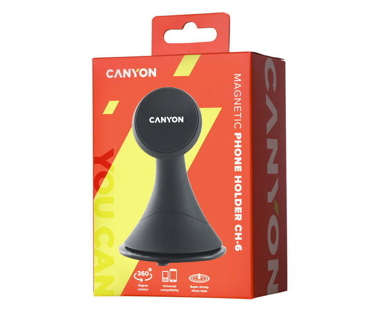 Canyon Magnetic Car Dashboard Phone Holder CH-6 Black