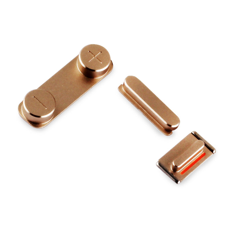For iPhone 5S, For iPhone SE Buttons Set Gold