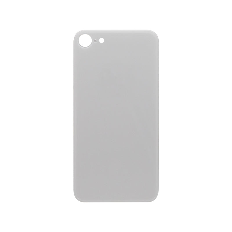 For iPhone 8 Extra Glass White (Enlarged camera frame)