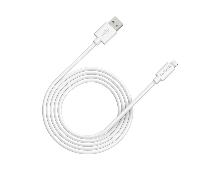 Canyon MFI-12 USB To Lightning Cable 2Mtr White