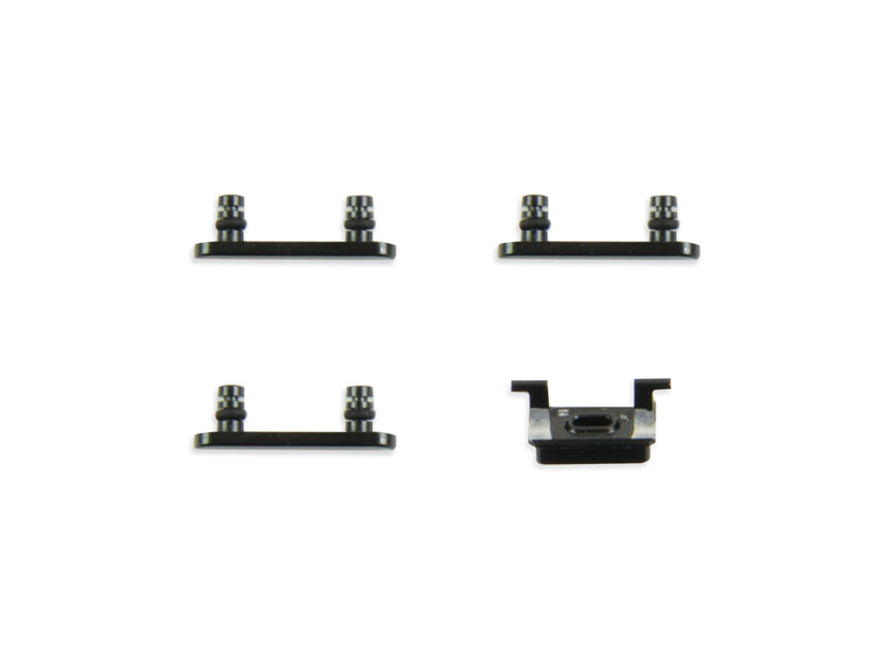For iPhone 7 Buttons Set Jet Black (4pc)