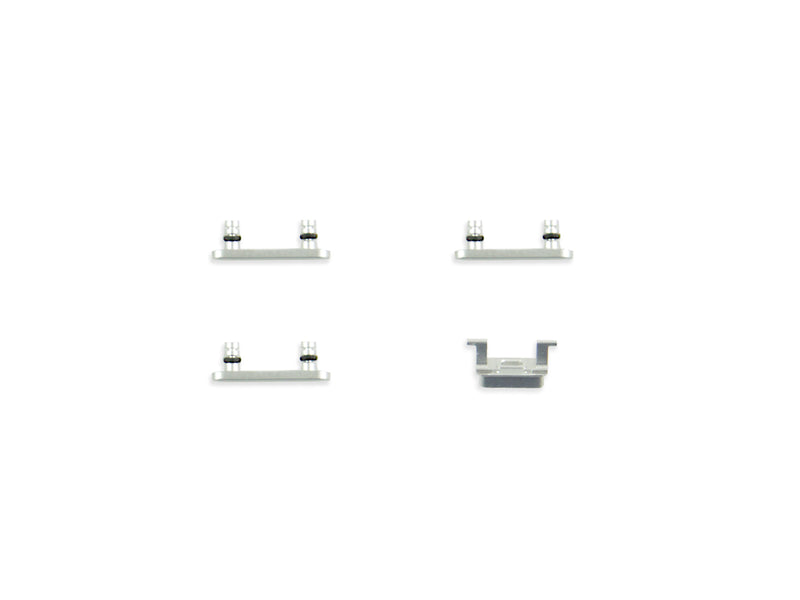 For iPhone 7 Buttons Set Silver (4pc)