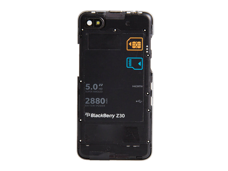 BlackBerry Z30 Middle Frame Silver