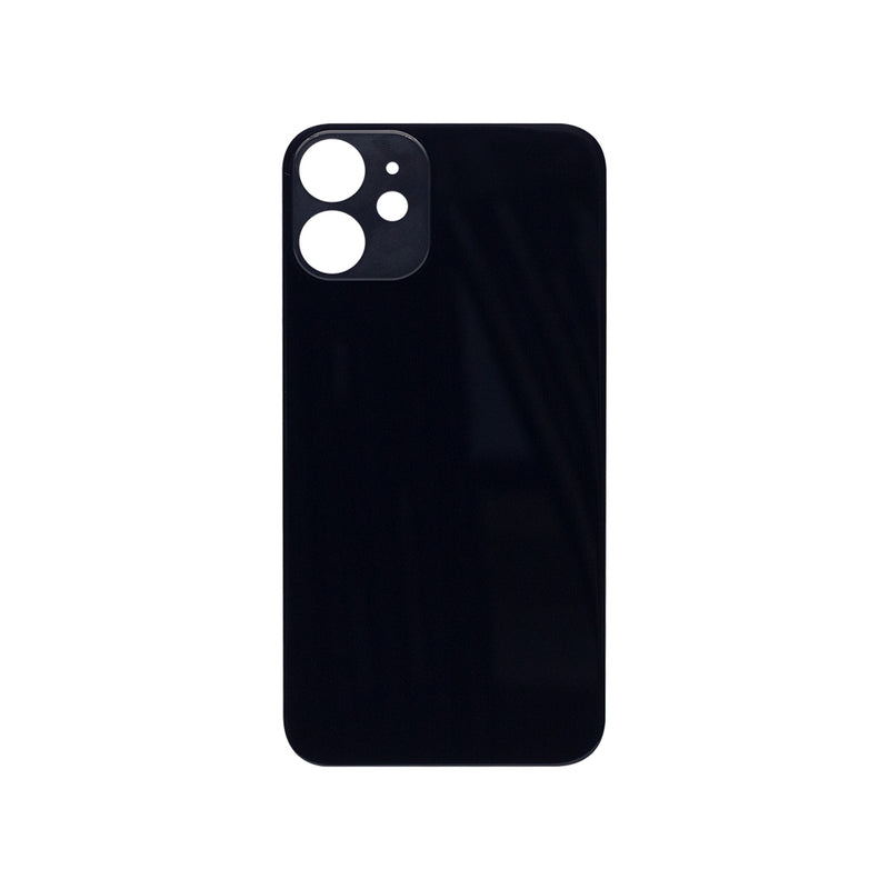 For iPhone 12 Mini Extra Back Glass Black