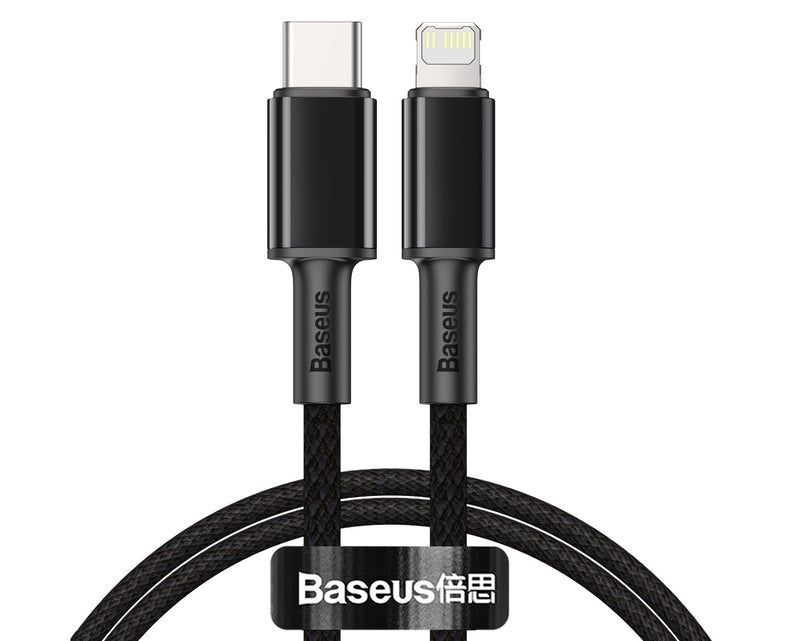 Baseus High Density Braided Fast Charging Data Cable Type-C to iP PD 20W 1m Black (CATLGD-01)