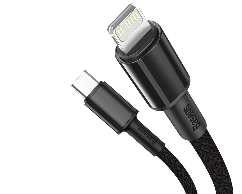 Baseus High Density Braided Fast Charging Data Cable Type-C to iP PD 20W 1m Black (CATLGD-01)