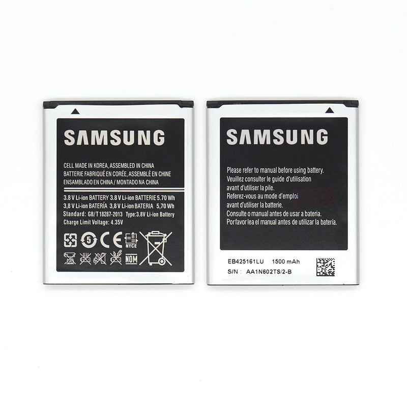 Samsung Trend S7560,Trend Plus S7580,S Duos S7562,S Duos 2 S7582,Ace2 i8160 Battery EB-425161LU OEM