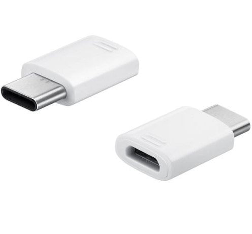 Samsung USB Adaptor/Connector, Micro-USB to Type-C GH98-40218A White